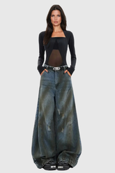 Aire Deconstruct Yırtık Geniş Kot